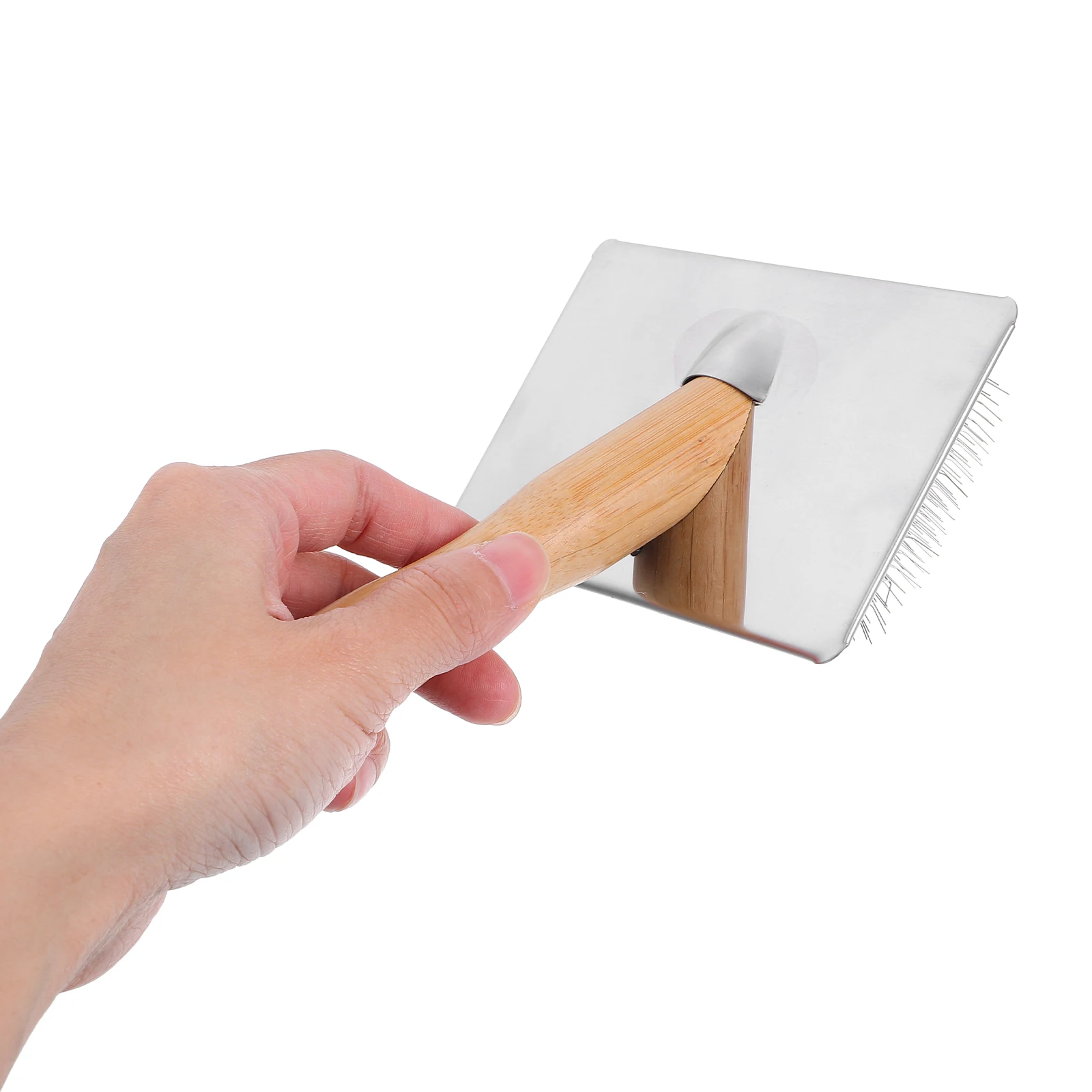 

Wool Machine Craft Needle Felting Brushes Portable Hand Carders Spinning Wool Tools Wooden Felting Tools Efficient