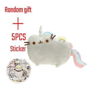 لعبة كاواي كرتونية قطيفة للأطفال، بيتزا كات، آيس كريم، حشوة، بطاطا مقلية، سوشي، ملاك، أنمي، عيد ميلاد، 15 سم أفضل 8 مبيعات يابانية للقطط القطيفة - رقم 5