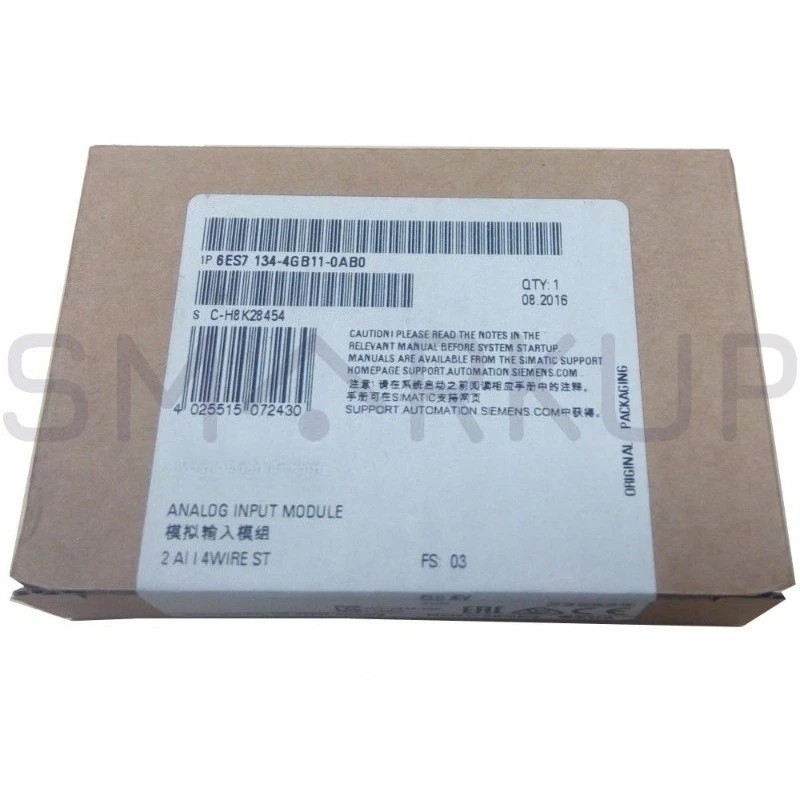 

Новинка: Модуль аналогового ввода SIEMENS 6ES7134-4GB11-0AB0