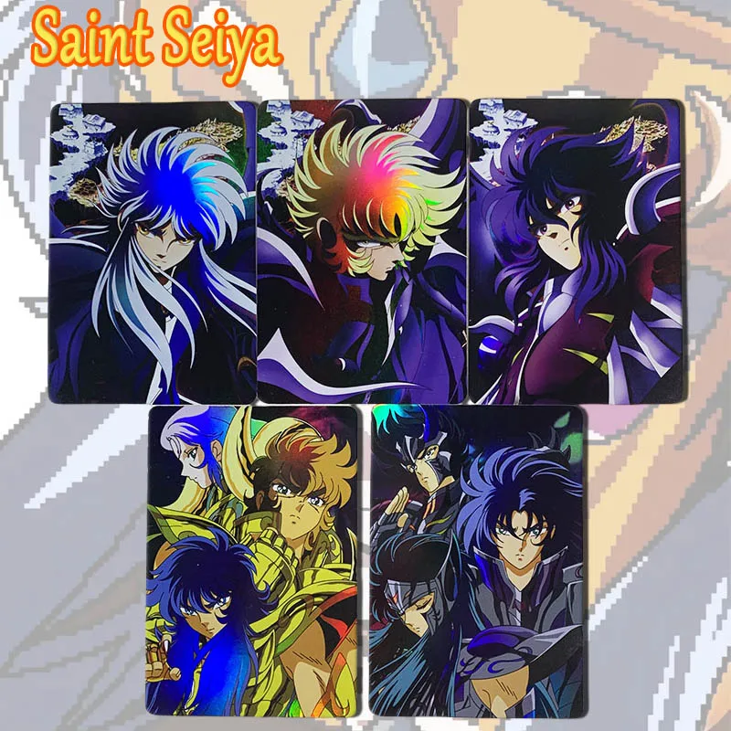 Saint Seiya Underworld Remembrance Phoenix Ikki Dohko DIY homemade flashcards Checkered flash boy Toy collection Birthday gifts