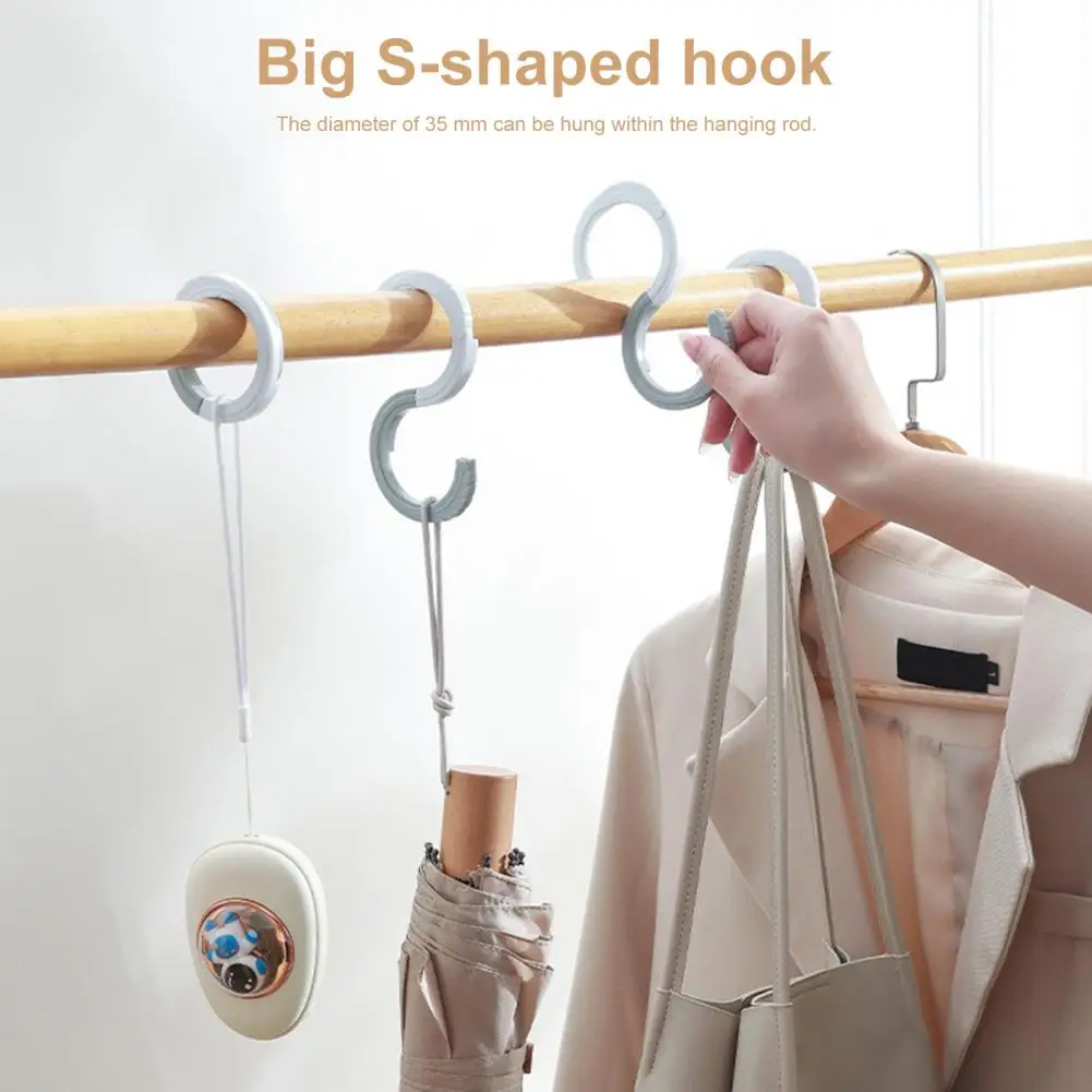 

Hanging Hook 2Pcs Attractive Transformable Foldable Kitchen Cleaning Brush Hanging S Shape Hook Household Supplies