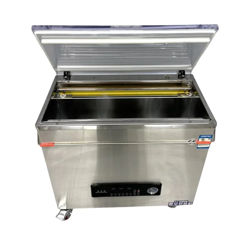Semi-Automatic Electric Meat Seafood Fish Rice Food CE Commercial Industrial Vacuum Sealer For Pouch Foil Textiles