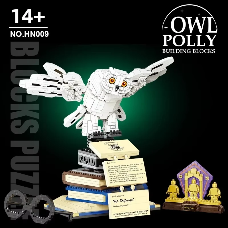 

Magic Owl Mini Building Blocks Set Creative Movie Tabletop Decoration Micro Brick Toy Ideal Gift for Children's Birthday