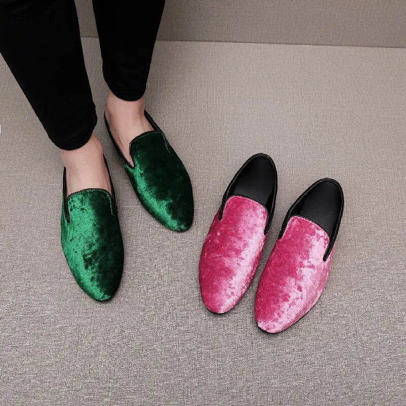 

Size 40-48 Elegant Men Slippers Four Seasons British Comfortable Non slip Business Versatile Slippers Italian Outdoor Slippers