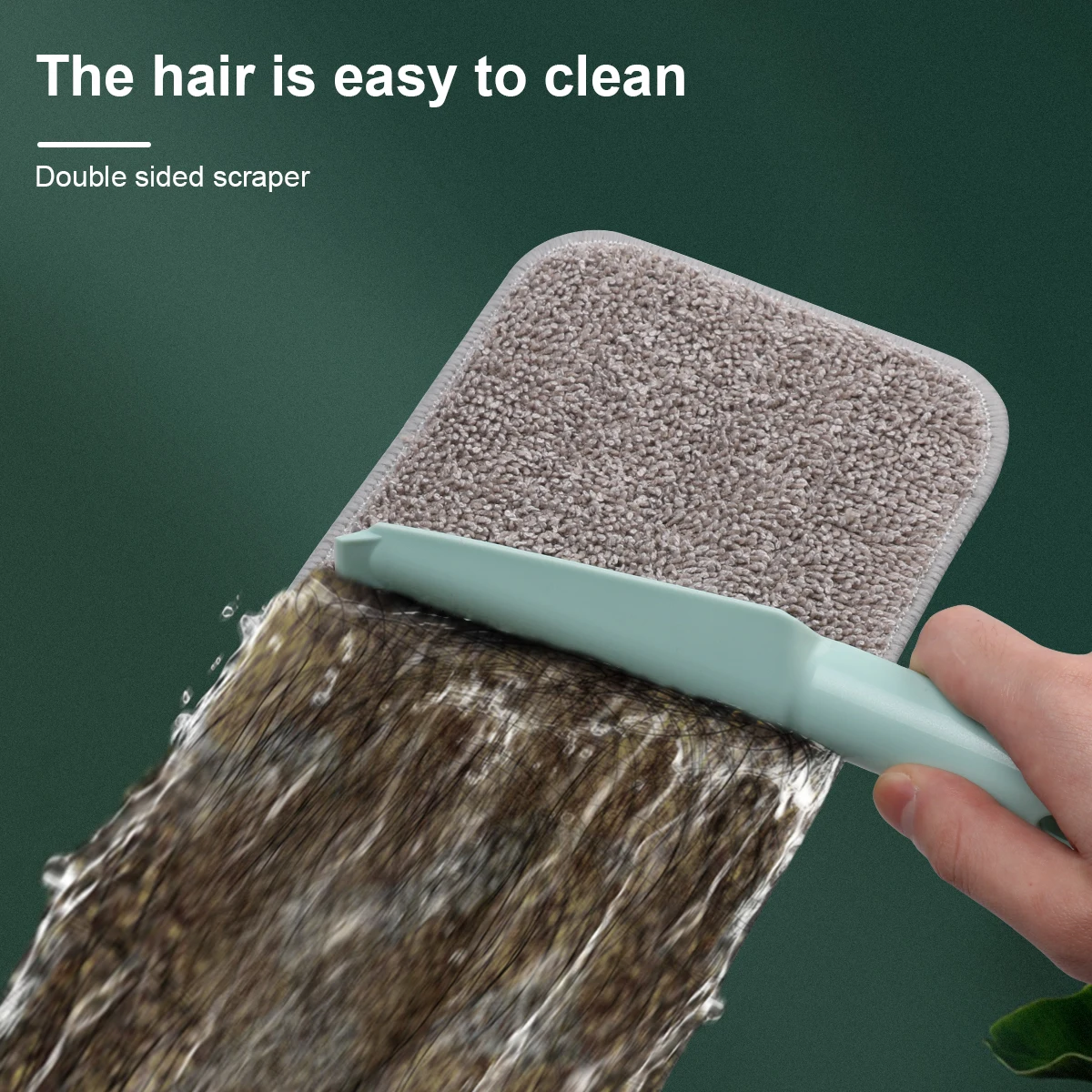 Hand Free Flat Floor Mop For Professional Home Floor Window Cleaning Tool With Washable Squeeze Microfiber Pads For Hardwood