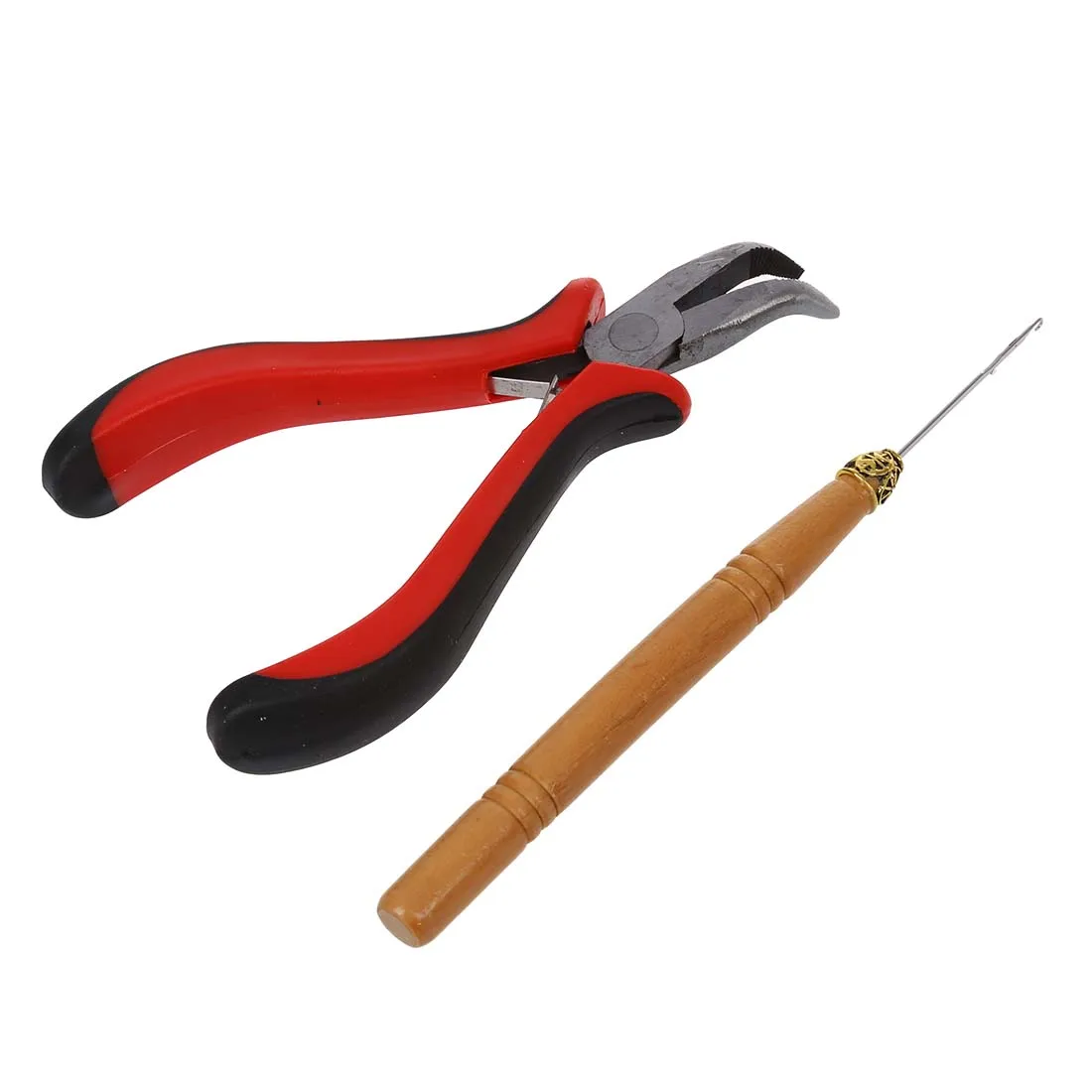 Hair Extension Plier Hook Tool Kit + Micro Link Beads