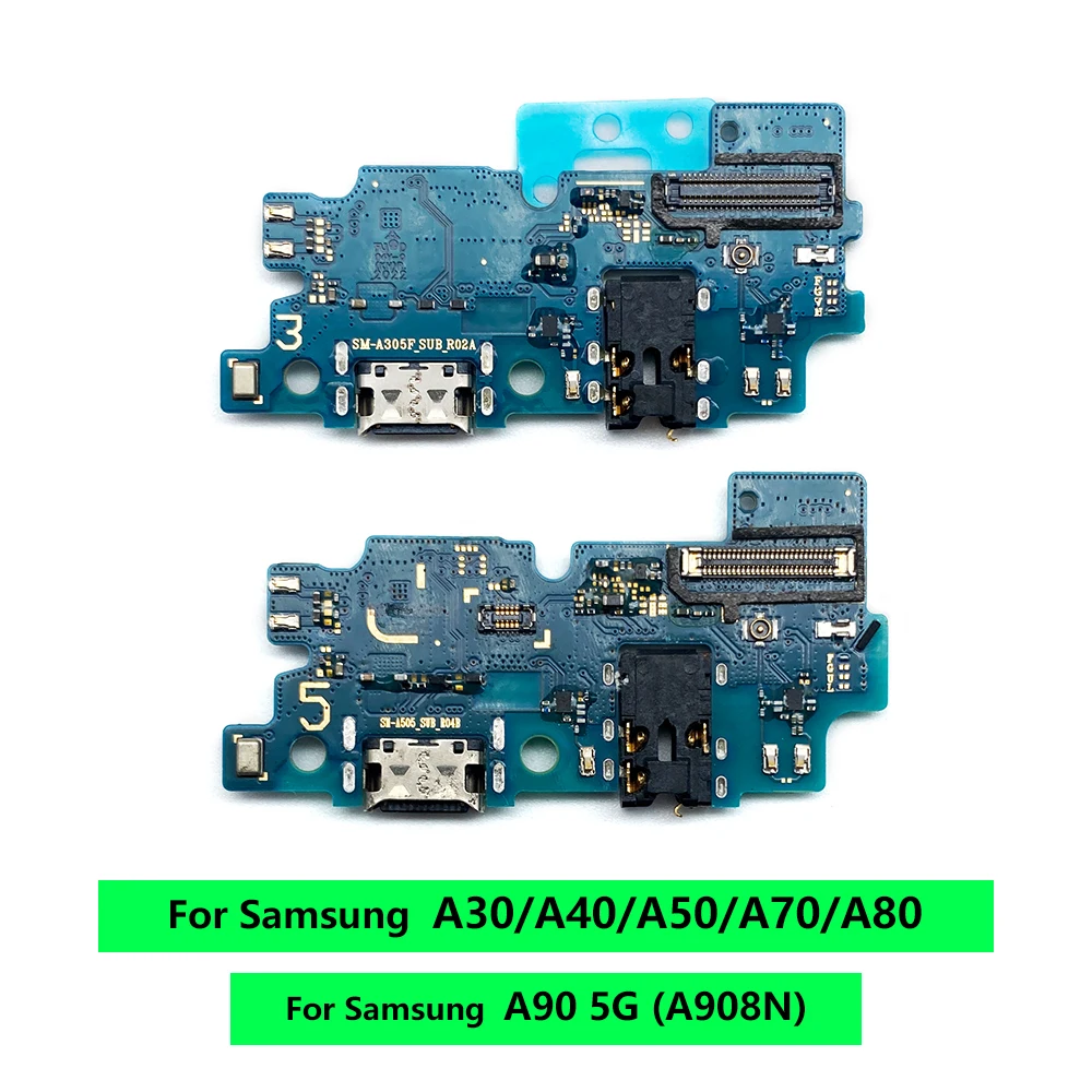 NEW For Samsung A10 A20 A30 A40 A50 A70 A80 A90 5G USB Charger Charging Port Dock Plug Connector Microphone Board Flex Cables