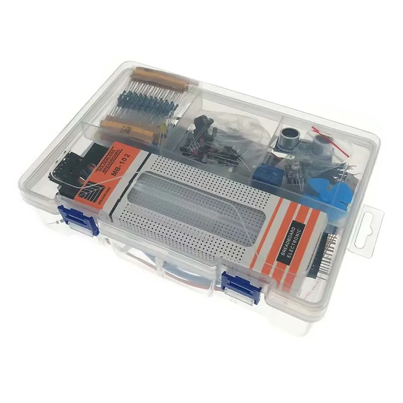 مجموعة تعليمية كاملة لمشاريع Arduino R3 / Arduino IDE STEM مع لوحة تطوير مجموعة أدوات إلكترونية كابل مؤازر