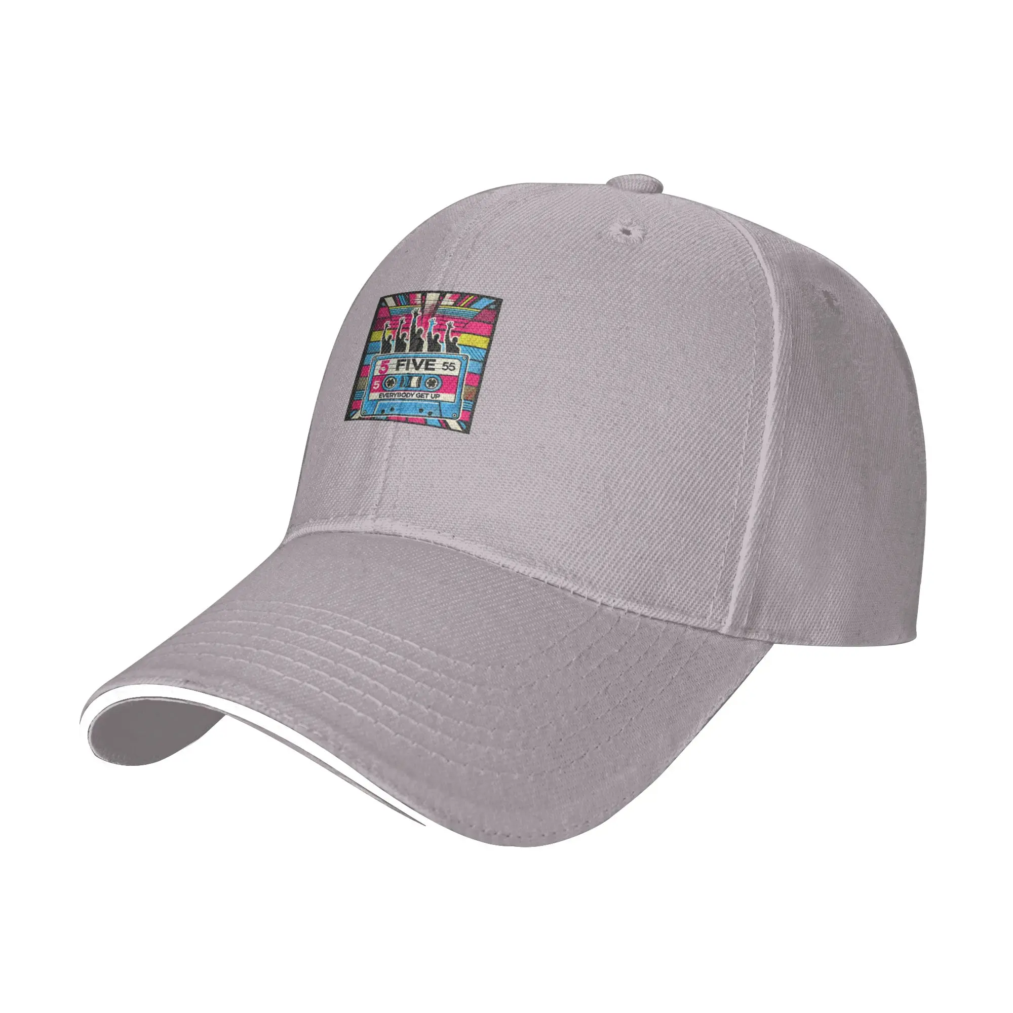 Hot Sale Five The Band Neon - Everybody Get Up Baseball Cap  Retro Sports Visors  Carnival Sports Visors