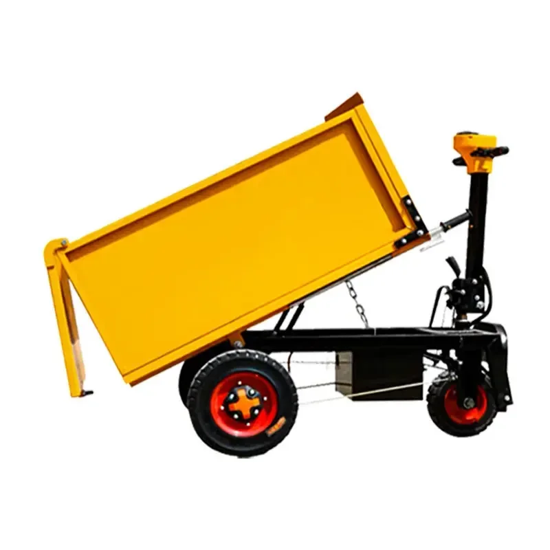 

Construction site tricycle electric trolley sand feeding ash bucket car agricultural breeding manure handling dump truck