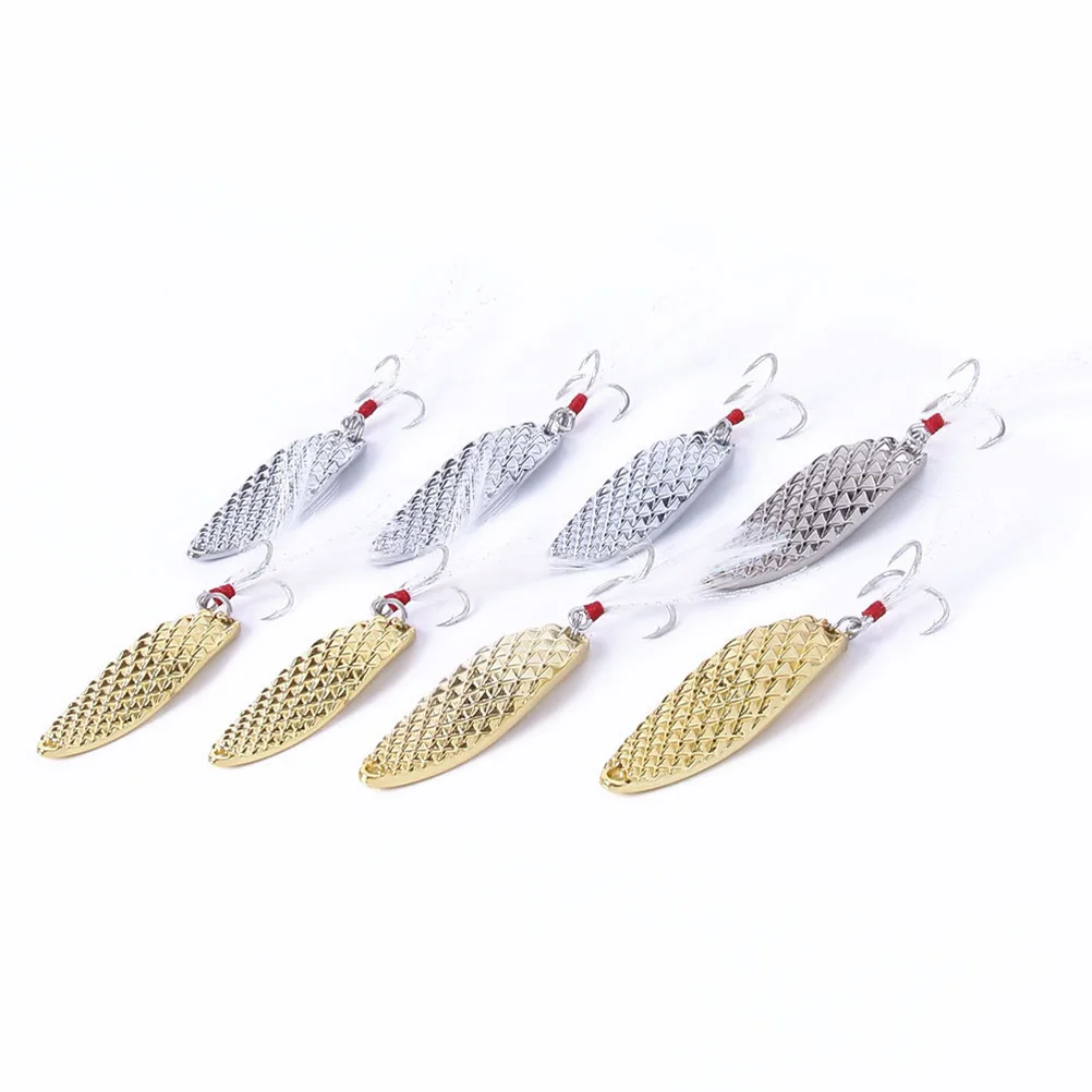

5 pcs Metal Fishing Bait Hard Lure Pineapple Texture Kit Hook Reusable Long Term Reflect Light Tackle Enthusiasts Fishing