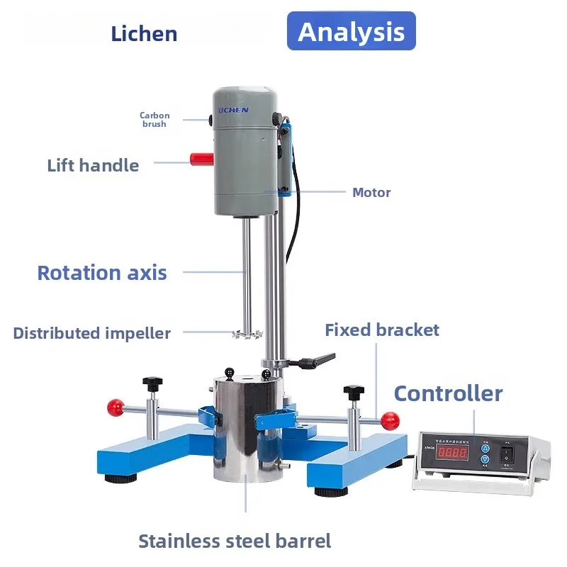 

LTT High Speed Disperser Small Industrial Frequency Conversion Lifting Grinding Paint Stirring High Shear Homogenizer