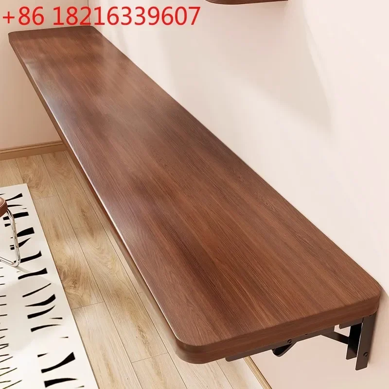 Wall-mounted folding table Wall suspended multi-functional storage table Household bedroom wall non-punching baffle table