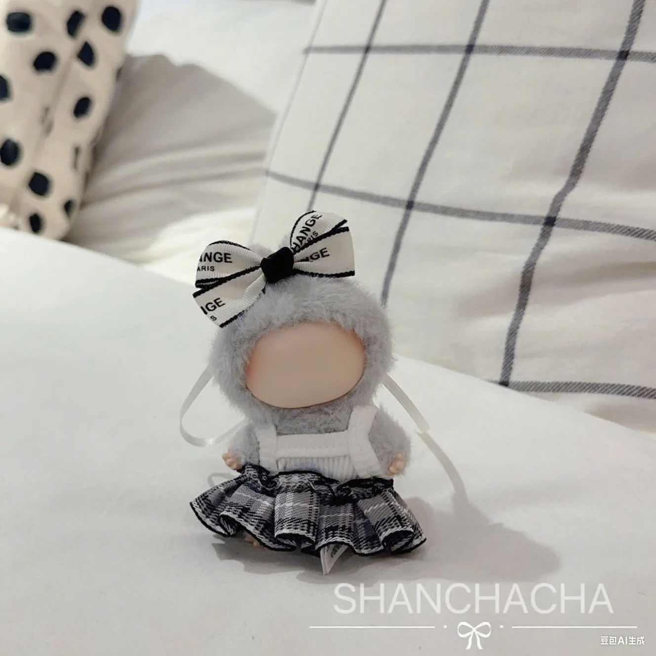 

Anime Doll Clothes for 10cm Mini Labubu Doll Outfit Designer Luxury Morino Dress Clothes Toy Labubu V4 Clothe Doll Accessorie