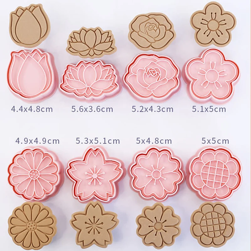 8Pcs/Set Flower Sha…
