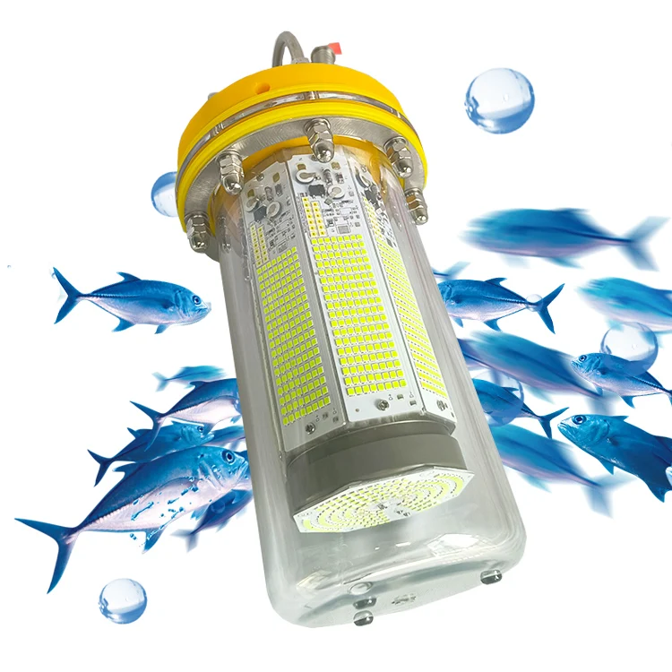الأخضر 1100 واط 8 الجانب توهج زائد أسفل توهج قوي غاطسة Carpfishing Led قطرة عميقة تحت الماء مصباح الصيد