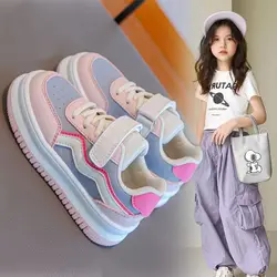 Children's Sports Girls' Shoes Low Top Board Shoes 2024 Fall New Fashion Girls Large Casual Shoes for Children