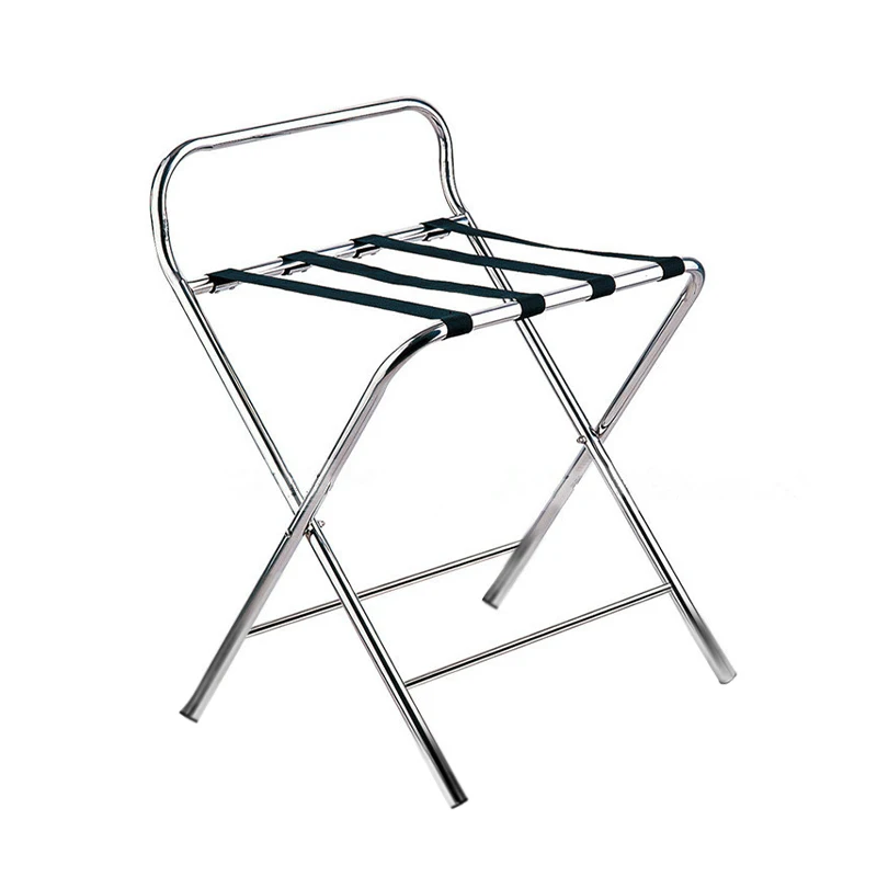 

Изготовленная на заказ сверхмощная складная полка для багажа из нержавеющей стали, прочная несущая подставка для гостиничных чемоданов, прочная металлическая полка для домашнего багажа