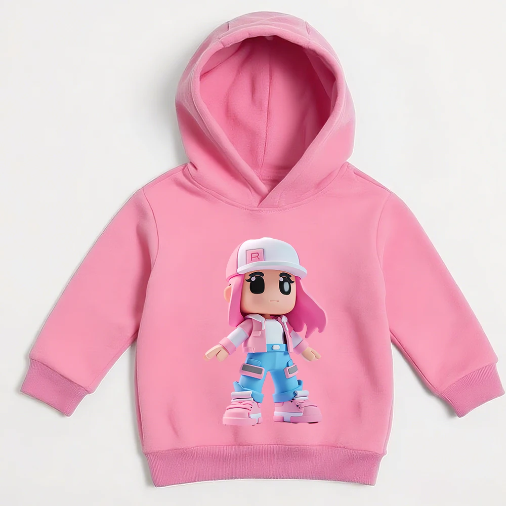 

Roblox Printed Hoodie for Girls Roblox Game Character Sweatshirt Kids Casual Wear Children Pullover