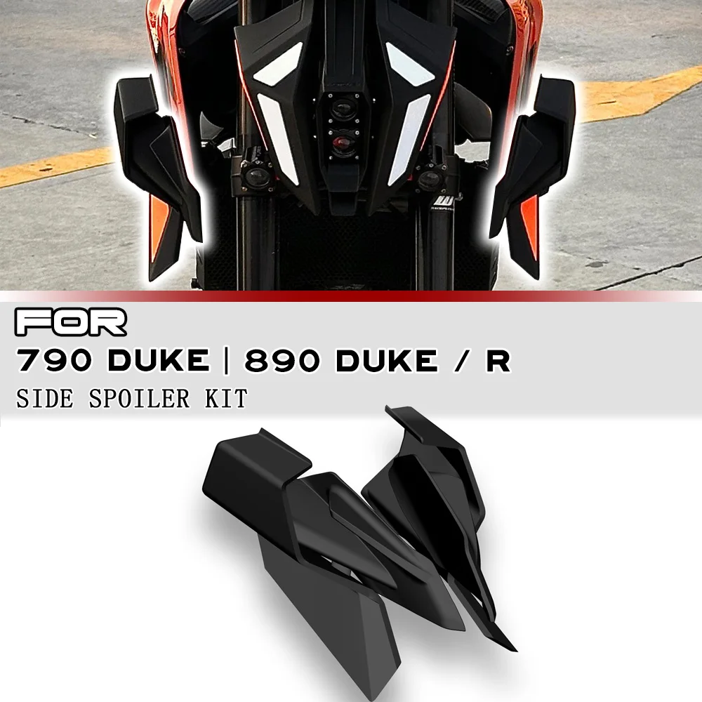 

For 790 DUKE 890 DUKE / 890DUKE R Motorcycle Front spoiler Side Downforce Naked Spoilers Fixed Winglet Fairing Wings Deflectors