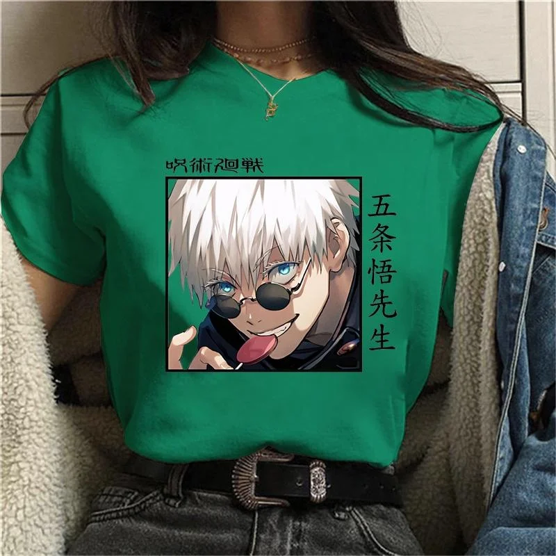 Nuova maglietta Anime Cool Gojo Satoru stampato girocollo manica corta uomo/donna moda Casual T-Shirt allentate