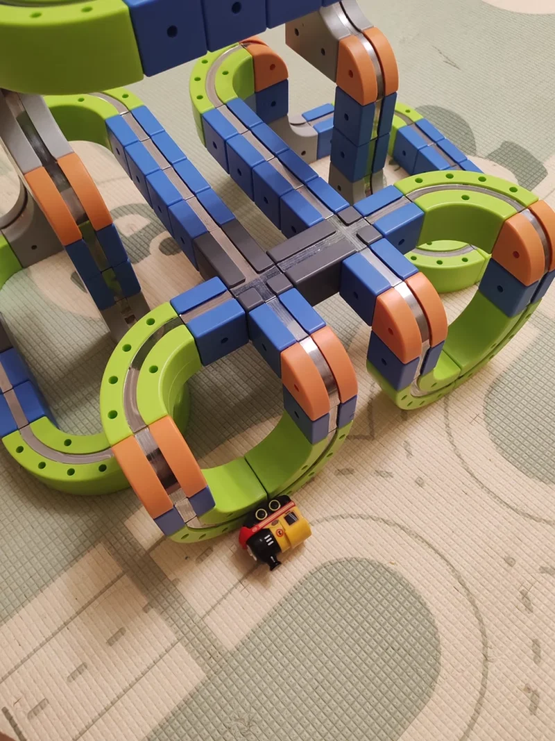 MBL 磁気ビルディングレールカーインターフェースアップグレード - 子供向けSTEM教育建設玩具、発達学習ギフト