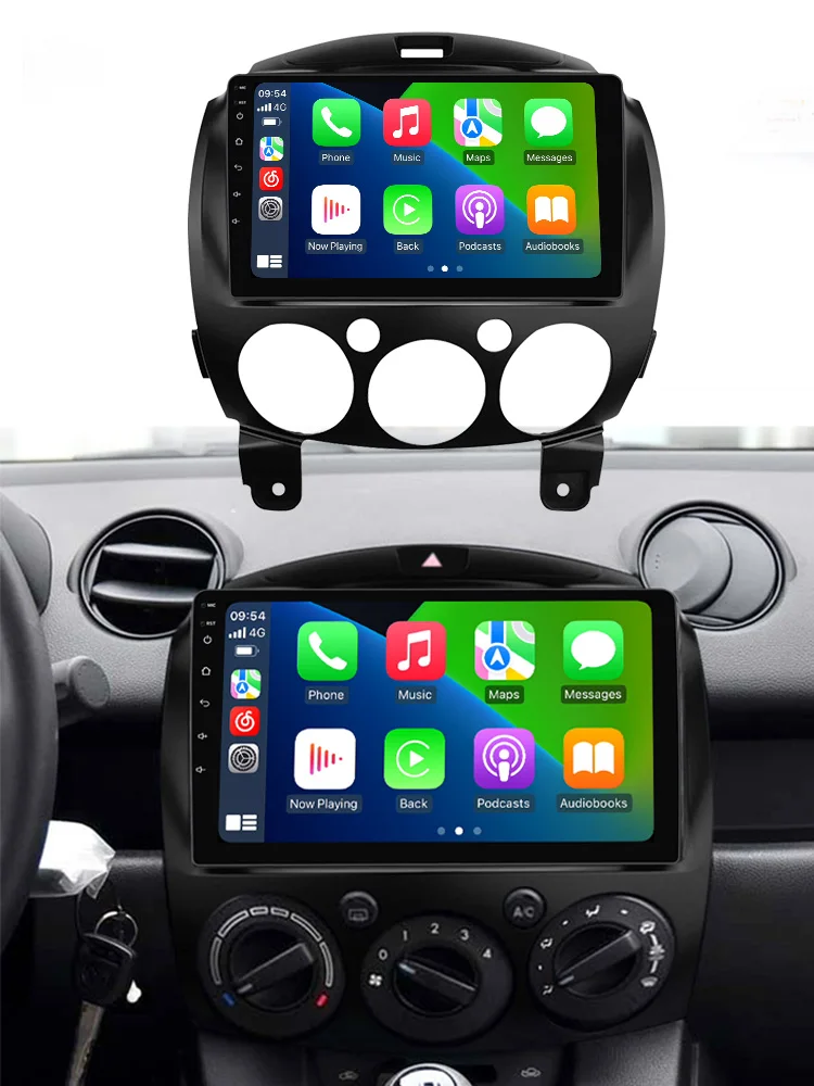 MEKEDE Android Scherm Autoradio Multimedia Speler Voor MAZDA 2 Mazda2 2007-2014 Carplay WIFI Autoradio Intelligente Auto systeem - afbeelding 2