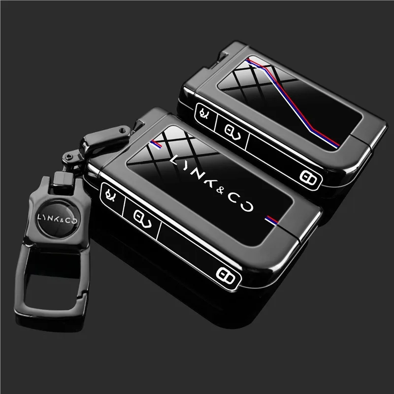 

Premium Zinc Alloy Key Cover Case for Lynk & Co 06/03/01/05/09 (2023-2025) - Protective Key Fob Shell Keychain