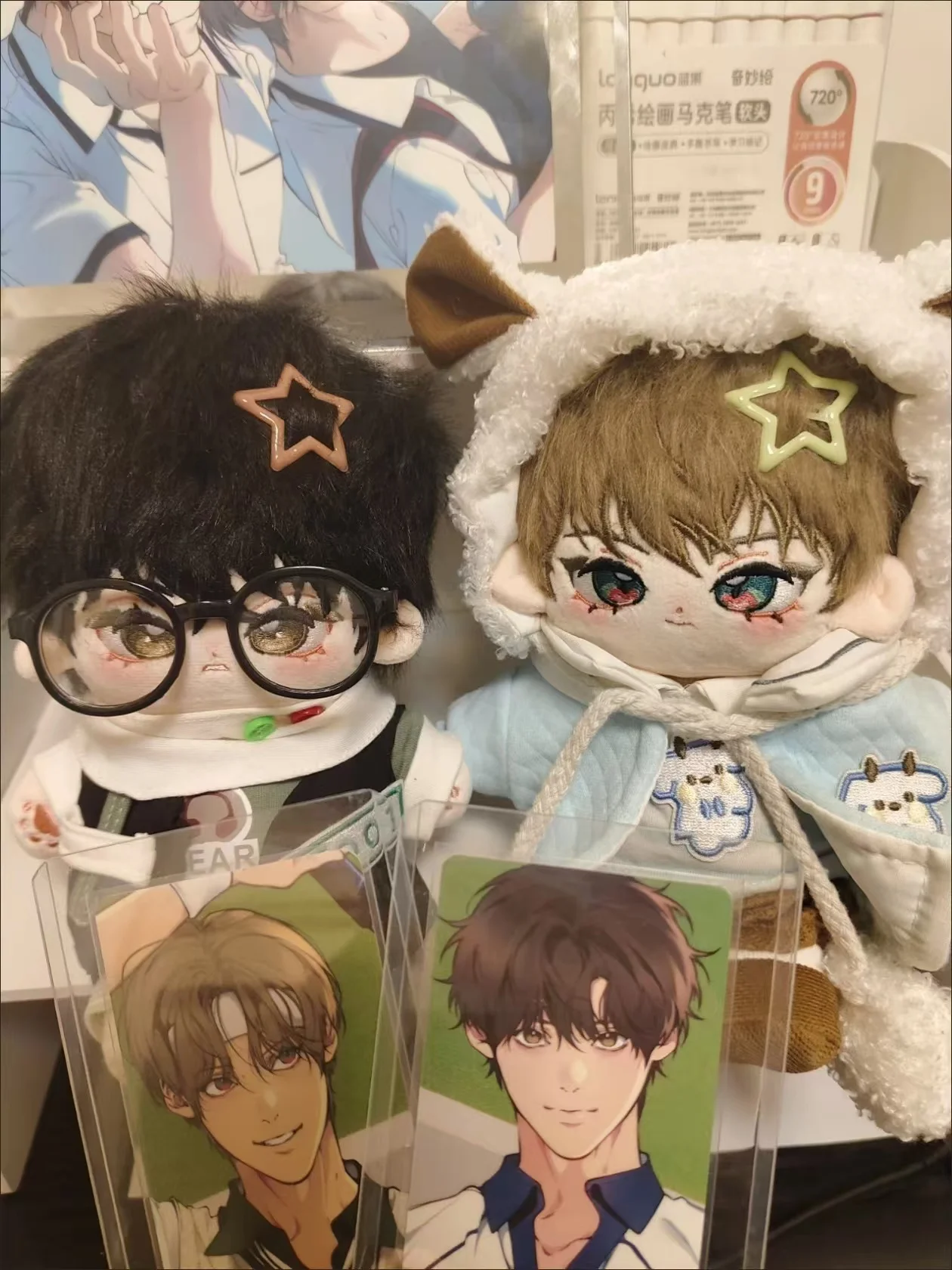 فقدت في CL OUD Baed Hyuu-woon Yeon Ha-na دمية قطنية محشوة 20 سنتيمتر كاريكاتير كورية حول فستان قطيفة هدايا للبالغين والأطفال