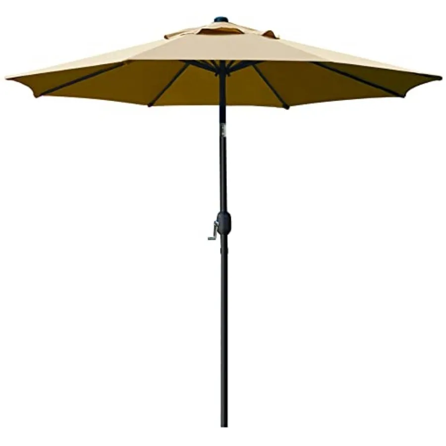 

9' Patio Umbrella Outdoor Table Umbrella with 8 Sturdy Ribs