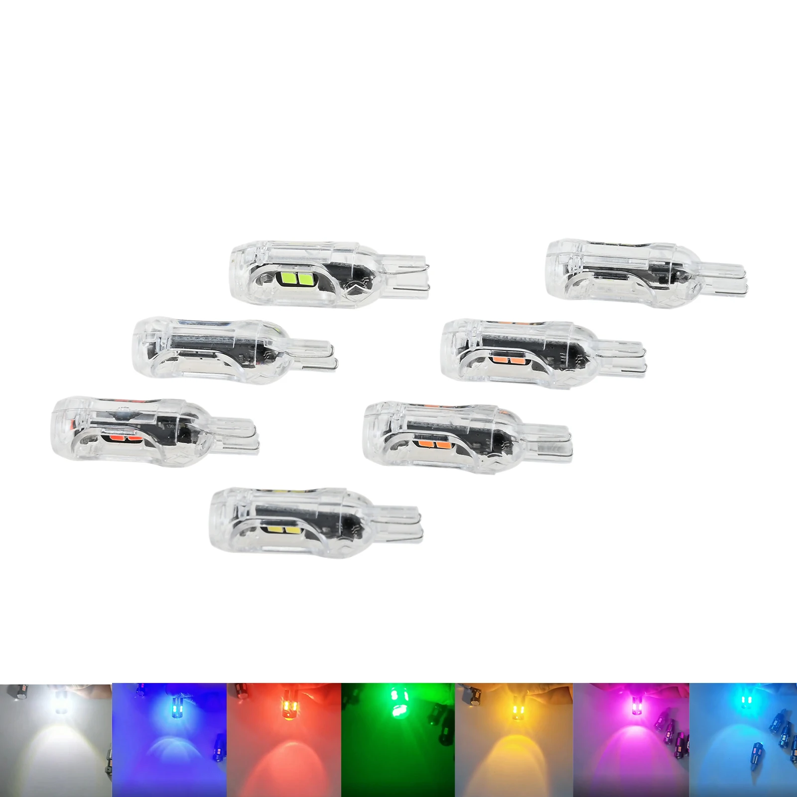 

2Pcs Burst Flash T10 2835 3030 5smd Car LED Bulb for Width Indicator Light Taillights Reading Lights Car Electrical Systems Part