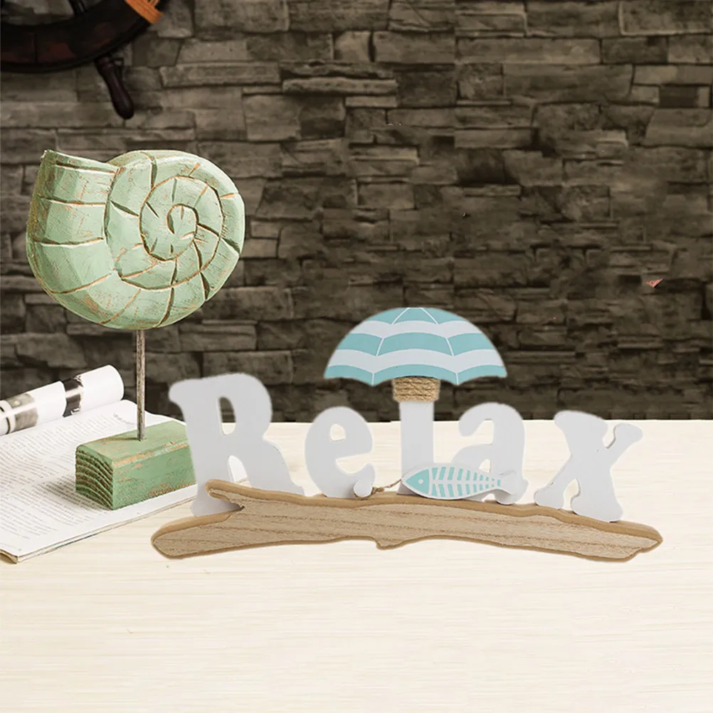 Mediterranean Style Decoration For Living Room Decor Decor Wood Sign Beach Chair Nautical Home Table Bedroom