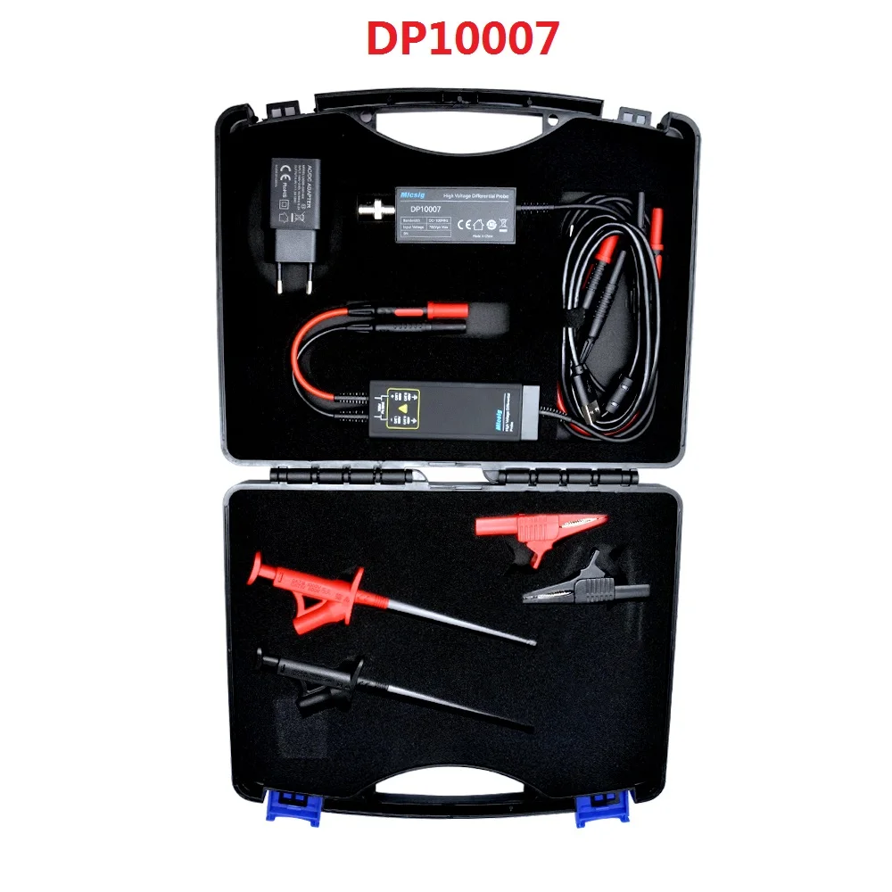 Micsig DP10007 Oscilloscope Probe 100MHZ 700V High Voltage Differential Probe Kit Accessory