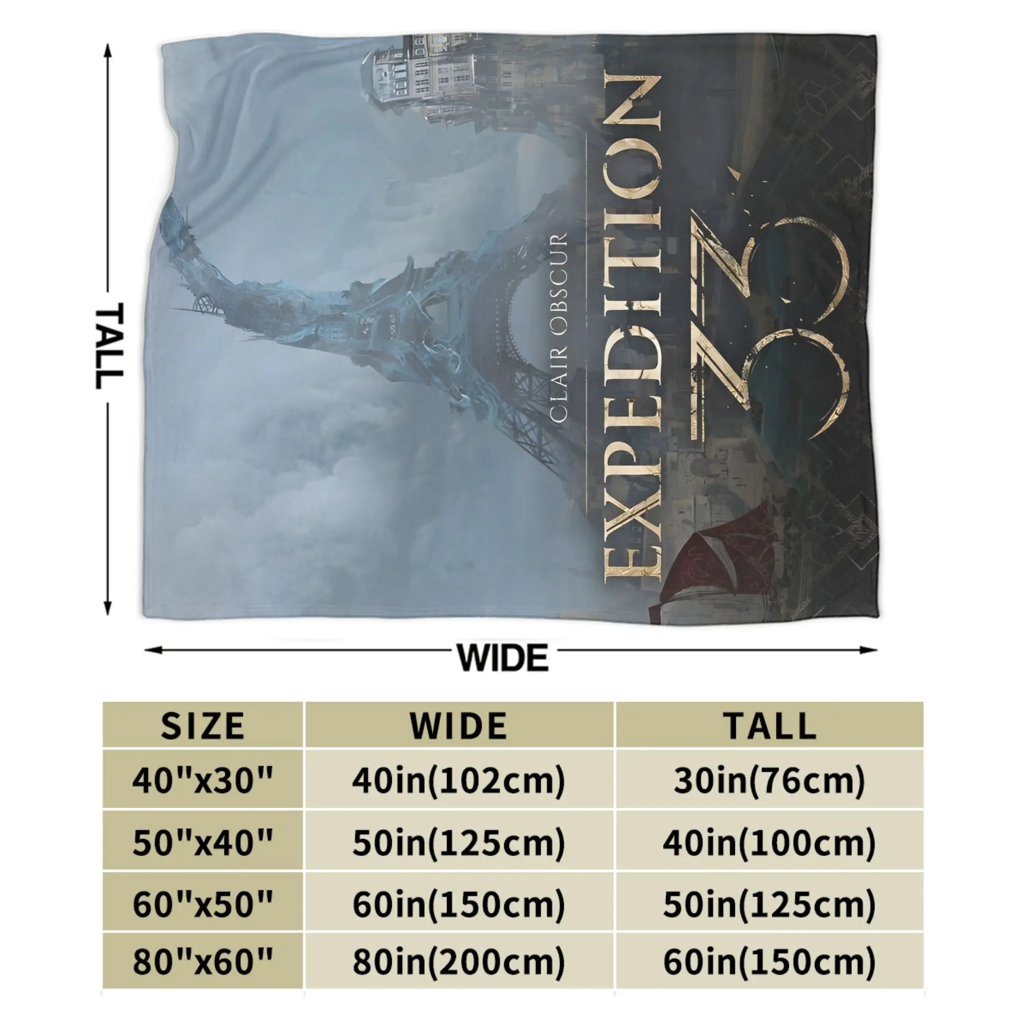 دافئ كلير Obscur إكسبيديشن 33 لعبة فيديو بطانية اكسسوارات أريكة الزخرفية رمي بطانية فائقة النعومة الصوف للسيارة #5