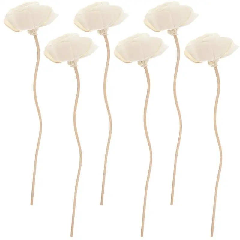 ﻿ 6PC 10pcs Artificial Flower Rattan Sticks Fireless Reed Diffuser Stick Reuse DIY Handmade Ornaments Home Decor