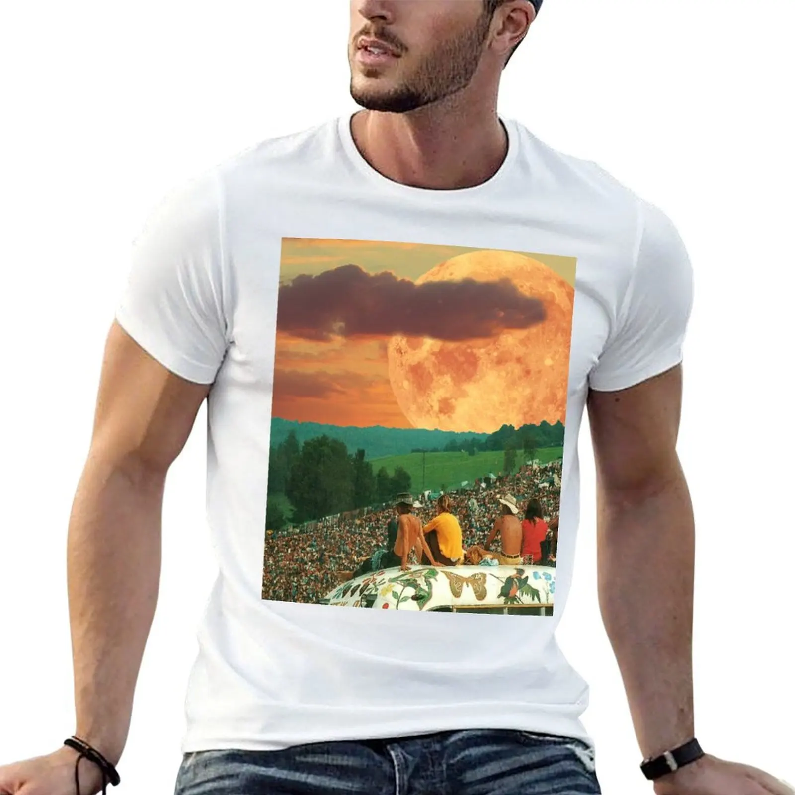 

Woodstock Dream T-Shirt man t shirt graphic t shirt man cotton T-Shirt