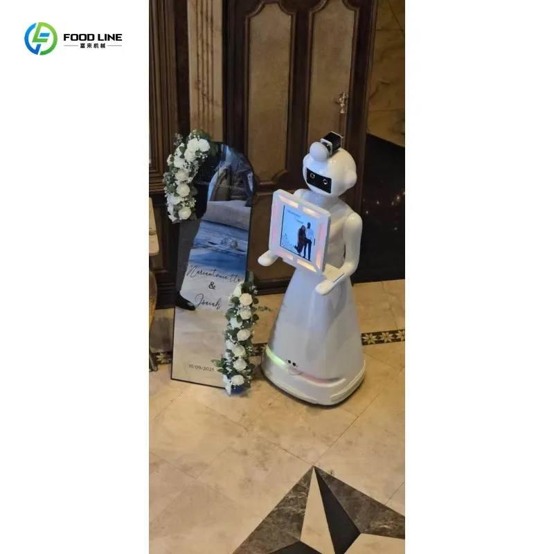 Customized 360° Automatic Rotating Selfie Photo Booth Robot Remote For Wedding Party Events Durable Flight Case