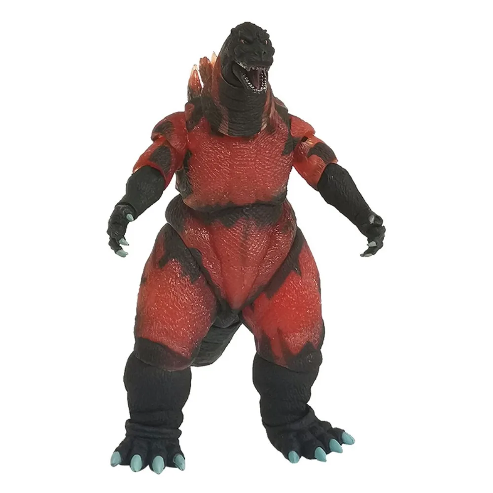 NECA 1995 Burning Godzilla Monster Handheld Mobile Model SHM Drop Resistant Color Box Packaging Doll Ornaments Toy Birthday Gift