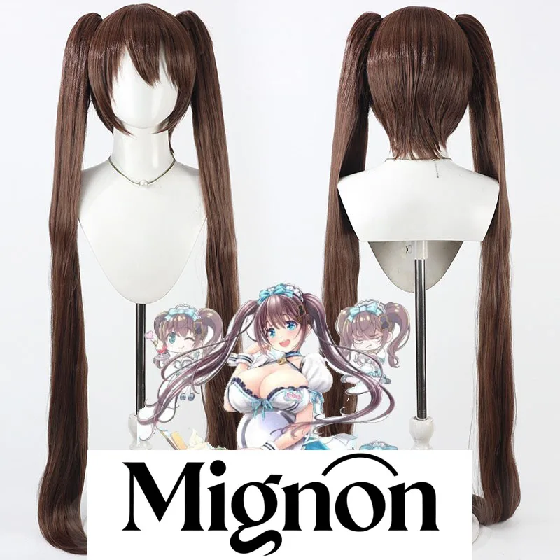 

Mignon Virtual streamer Omune Tayuyu cosplay wig simulated scalp separate ponytail