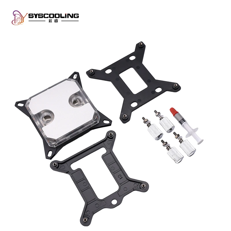 

CPU Water Cooling Radiator Block use for INTEL LGA1700 Transparent with ARGB Liquid Cooling System