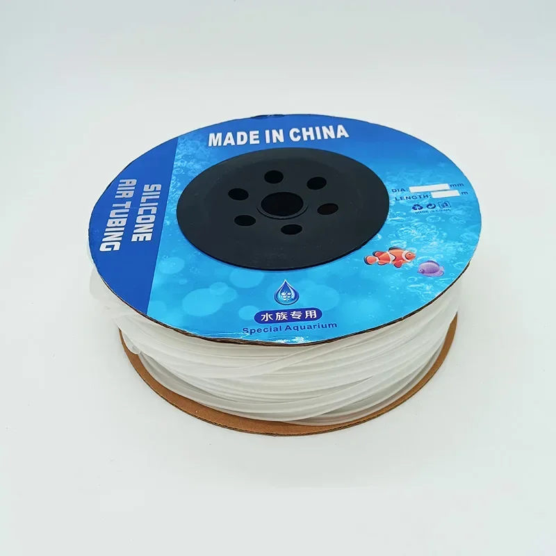 

100M 4mm*6mm Aquarium Acuarios Air Pump Hose Air Bubble Stone Aquarium Fish Tank Pond Pump Tube Oxygen Pipe