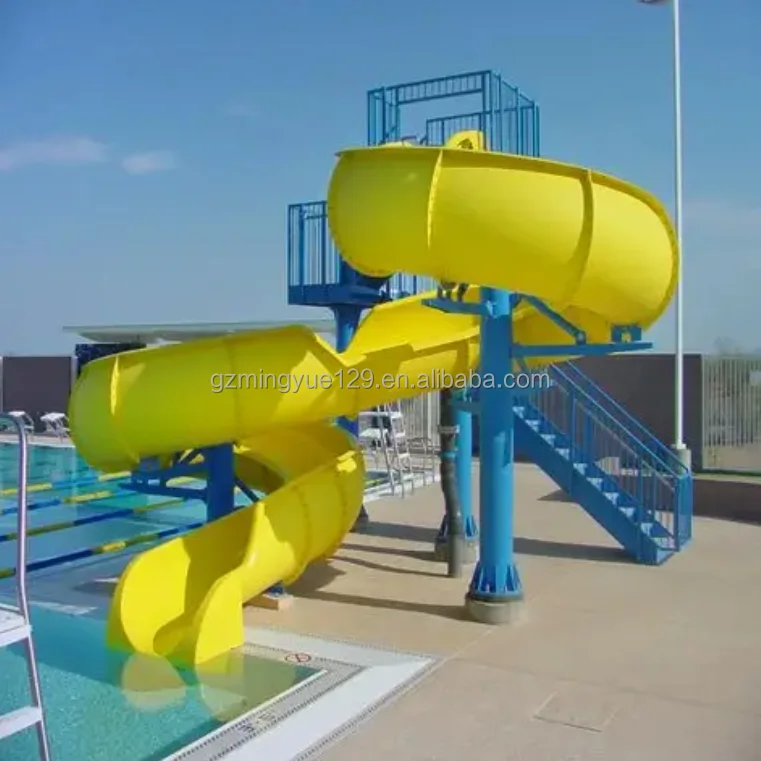 2026 Spiral Fiberglass Water Slide for Kids - Customizable Durable Swimming Pool Slide for Home & Water Parkspromote sales