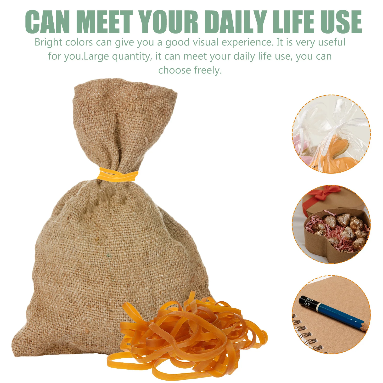 70pcs Fixed Rubber Bands Bright Color Strong Elasticity For Home Office School Multi-Function Thickened Rubber Rings