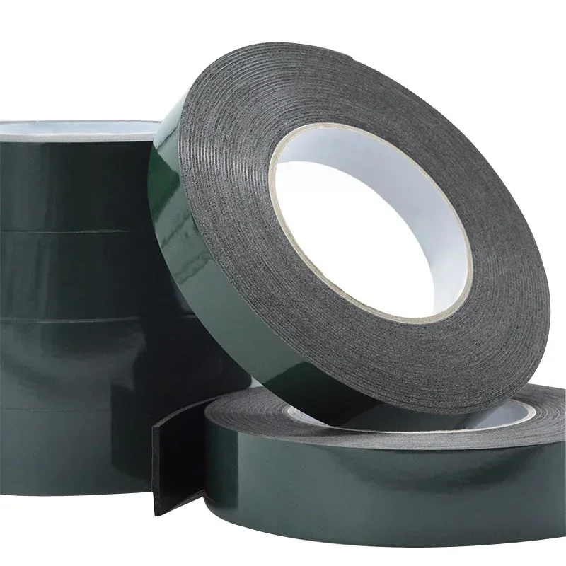 10m Double Sided Tape Strong Adhesive Black Foam Tape for Cell Phone Repair Gasket Screen PCB Dust Proof (1mm Thick)