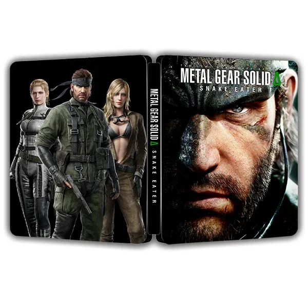 METAL GEAR SOLID SNAKE EATER MGS Edición Negra Steelbook FantasyBox (Solo caja, sin CD)