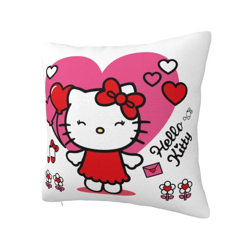 Modern Hello Kitty Throw Pillow Covers Home Decorative 3D Print Sofa Chair Cushion Cover Polyester Cozy Pillowslip Dakimakura