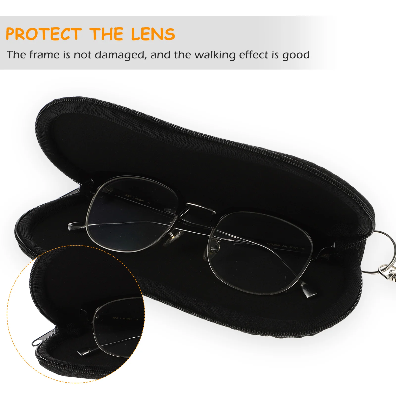 

1Pcs Glasses Bag Neoprene Sunglasses Holder Compact Drop Proof Storage Bag Portable Protective Eyeglass Case Glasses Case
