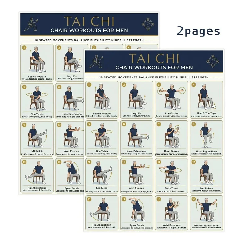 Chair Tai Chi Exercise Chart 5