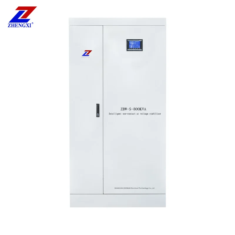 ZBW-S-800KVA super power 3 phase intelligent servo full automatic compensated voltage regulator/stabilizer