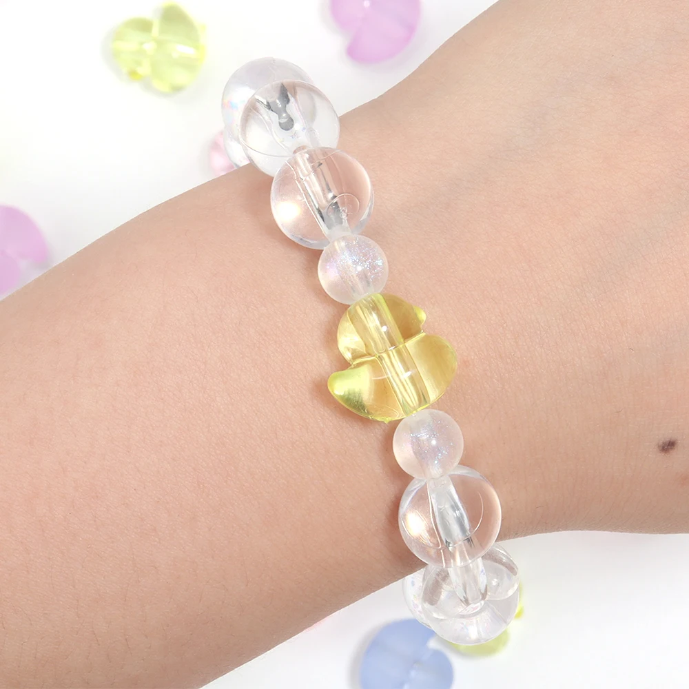 50 قطعة 14x15 مللي متر لطيف بطة الاكريليك الخرز الملونة الكرتون الحيوان فضفاض الخرز لصنع المجوهرات عقد دي اي واي أساور اكسسوارات